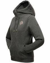 Marikoo Setsunaa Damen Sweatjacke Hoodie Pullover Kapuze D.Grau-Mel.-Gr.XS