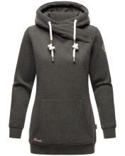 Marikoo Izuyaa Damen Sweatshirt Hoodie Kapuzenpullover D.Grau-Mel.-Gr.XS