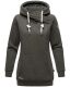 Marikoo Izuyaa Damen Sweatshirt Hoodie Kapuzenpullover D.Grau-Mel.-Gr.XS