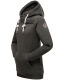Marikoo Izuyaa Damen Sweatshirt Hoodie Kapuzenpullover D.Grau-Mel.-Gr.XS