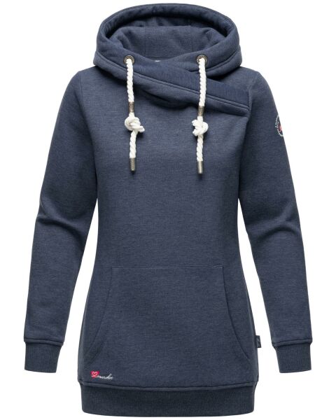 Marikoo Izuyaa ladies sweatshirt hoodie sweater hooded Blau-Mel.-Gr.XS