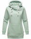 Marikoo Izuyaa Damen Sweatshirt Hoodie Kapuzenpullover Mint-Mel.-Gr.XS