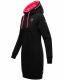Navahoo Kirschblüte Damen Hoodie Schwarz-Gr.XS