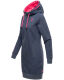 Navahoo Kirschblüte Damen Hoodie Blau-Mel.-Gr.XS