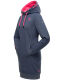 Navahoo Kirschblüte Damen Hoodie Blau-Mel.-Gr.XS
