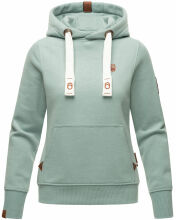Navahoo Damlaa Damen Kapuzenpullover Sweatshirt Hoodie Mint - Melange Größe XS - Gr. 34