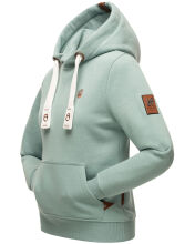 Navahoo Damlaa Damen Kapuzenpullover Sweatshirt Hoodie Mint - Melange Größe XXL - Gr. 44