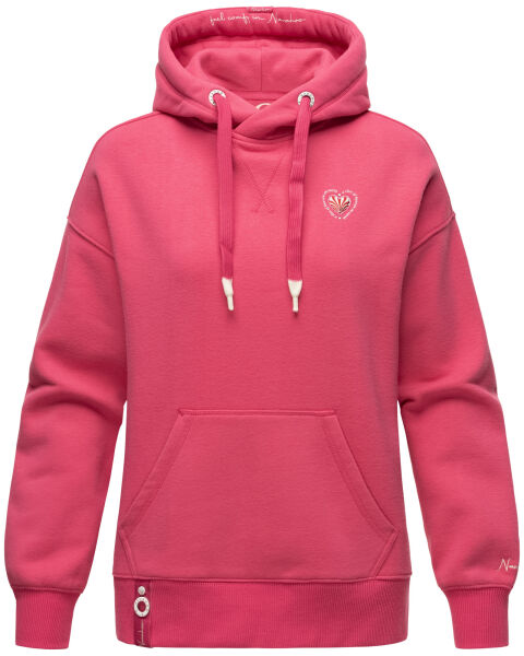 Navahoo Goldfee Damen Sweater mit Kapuze Pullover Sweatshirt Pink Größe  S - Gr. 36
