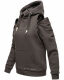 Navahoo Zuckerbärchen Damen Sweatshirt Hoodie Pullover Pulli Sweater Kapuze Dunkelgrau Größe XS - Gr. 34