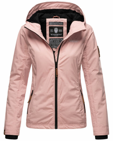 Marikoo Brombeere Damen Übergansjacke Frühlings Jacke Rosa-Gr.XL