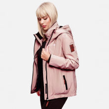 Marikoo Erdbeere Damen Übergangsjacke leicht gefüttert mit Kapuze Rosa Größe M - Gr. 38