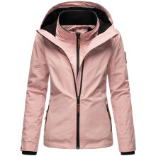 Marikoo Erdbeere Damen Übergangsjacke leicht gefüttert mit Kapuze Rosa Größe M - Gr. 38