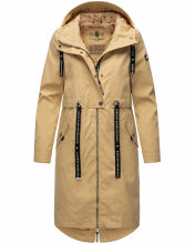 Navahoo Josinaa Damen Übergangs Mantel Beige-Gr.XS