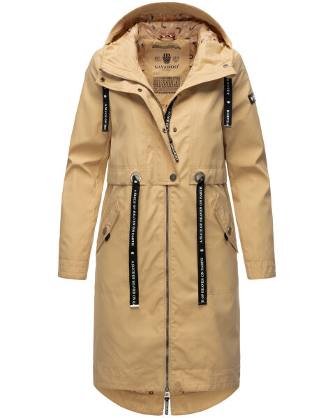Navahoo Josinaa Damen Übergangs Mantel Beige-Gr.XL