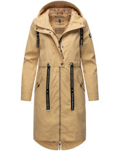 Navahoo Josinaa Damen Übergangs Mantel Beige-Gr.XL