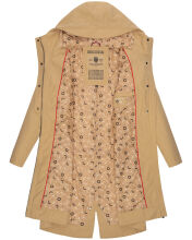 Navahoo Josinaa Damen Übergangs Mantel Beige-Gr.XL