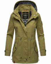 Marikoo Nyokoo Damen Herbst Frühling Übergangsjacke Grün-Gr.S