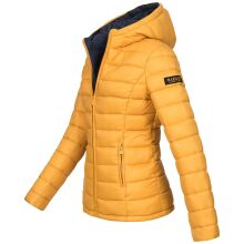 Marikoo Lucy Damen gesteppte Übergangsjacke Gelb Größe XXXL - Gr. 46