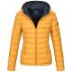 Marikoo Lucy Damen gesteppte Übergangsjacke Gelb Größe XXXL - Gr. 46