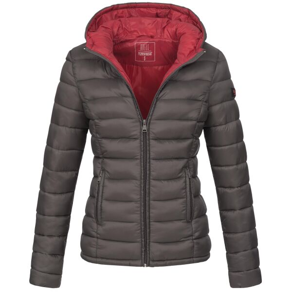 Marikoo Lucy Damen gesteppte Übergangsjacke Anthrazit Größe XXXL - Gr. 46