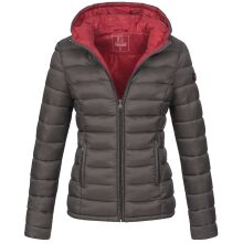 Marikoo Lucy Damen gesteppte Übergangsjacke Anthrazit Größe XXXL - Gr. 46