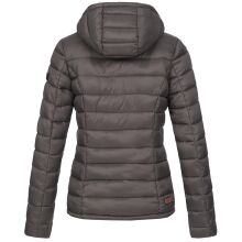 Marikoo Lucy Damen gesteppte Übergangsjacke Anthrazit Größe XXXL - Gr. 46