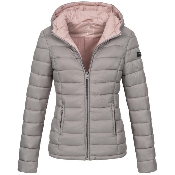 Marikoo Lucy Damen gesteppte Übergangsjacke Rosa Größe XXXL - Gr. 46