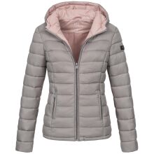 Marikoo Lucy Damen gesteppte Übergangsjacke Rosa Größe XXXL - Gr. 46