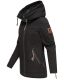Navahoo Wekoo Damen Übergangsjacke mit Kapuze Schwarz  Größe XXXL - Gr. 46