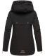 Navahoo Wekoo Damen Übergangsjacke mit Kapuze Schwarz  Größe XXXL - Gr. 46