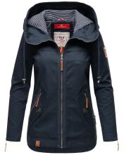Navahoo Wekoo Damen Übergangsjacke mit Kapuze Navy Größe XXXL - Gr. 46