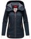 Navahoo Wekoo Damen Übergangsjacke mit Kapuze Navy Größe XXXL - Gr. 46