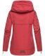 Navahoo Wekoo Damen Übergangsjacke mit Kapuze Rot Größe XXXL - Gr. 46