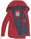 Navahoo Wekoo Damen Übergangsjacke mit Kapuze Rot Größe XXXL - Gr. 46