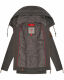 Navahoo Wekoo Damen Übergangsjacke mit Kapuze Anthrazit Muster Größe S - Gr. 36