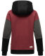 Navahoo Babykätzchen Damen Blocking Color Hoodie Kapuzenpullover Schwarz-Gr.XS