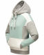 Navahoo Babykätzchen Damen Blocking Color Hoodie Kapuzenpullover Mint-Mel-Gr.XS