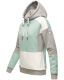 Navahoo Babykätzchen Damen Blocking Color Hoodie Kapuzenpullover Mint-Mel-Gr.XL