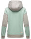Navahoo Babykätzchen Damen Blocking Color Hoodie Kapuzenpullover Mint-Mel-Gr.XL
