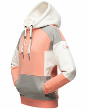 Navahoo Babykätzchen ladies blocking color hoodie sweatshirt hooded Apricot-Gr.XS