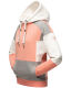Navahoo Babykätzchen ladies blocking color hoodie sweatshirt hooded Apricot-Gr.XL