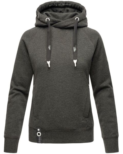Navahoo Liebesmäuschen Damen Hoodie D.Grau-Mel-Gr.XS