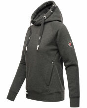 Navahoo Liebesmäuschen Damen Hoodie D.Grau-Mel-Gr.L