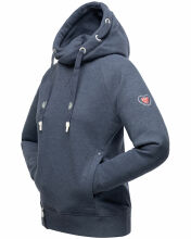Navahoo Liebesmäuschen Damen Hoodie Blau-Mel-Gr.XL