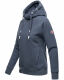 Navahoo Liebesmäuschen Damen Hoodie Blau-Mel-Gr.XL