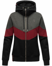 Navahoo Honigperle Damen Sweatjacke Schwarz-Gr.XL
