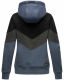 Navahoo Honigperle Damen Sweatjacke Blau-Mel.-Gr.XL