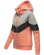 Navahoo Honigperle Damen Sweatjacke Apricot-Gr.XL