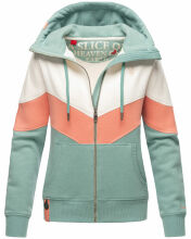 Navahoo Honigperle Damen Sweatjacke Mint-Mel.-Gr.S