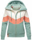 Navahoo Honigperle Damen Sweatjacke Mint-Mel.-Gr.S